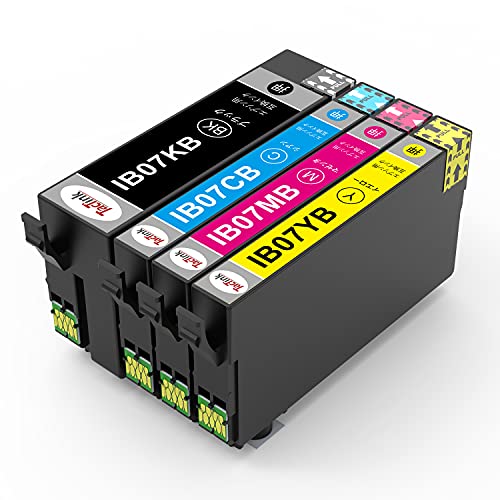 IB07CL4B 大容量 互換インク エプソン用 IB07 (KB/CB/MB/YB) ４色パック IB07KB IB07CL4A マウス インクカートリッジ 残量検知搭載 国際認証 2年保証 個別包装 対応型番　EPSON PX-M60の通販は