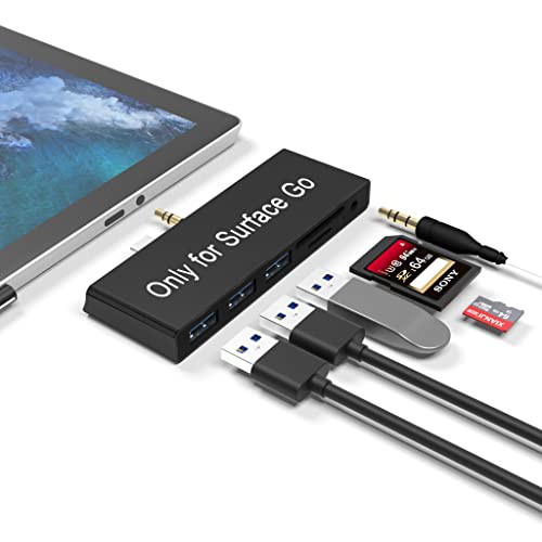 Microsoft Surface Go/Go2/Go3 専用 USB 3.0 ハブ サーフェス ゴー ハブ アダプター（USB 3.0ポート*1+USB 2.0ポート*2+SD/microSDカード