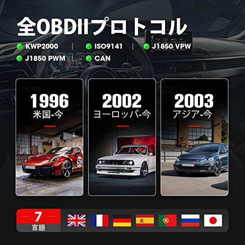 LAUNCH obd2 診断機 CR529 自動車故障診断機 obd2スキャンツール 日本