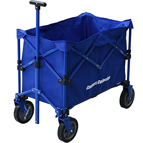 [キャンパーズコレクション 山善] 深型 キャリーワゴン カート 折りたたみ 収束型 コンパクト収納 アウトドアワゴン EMC-80 (ブラック/ブルー/ベージュ/レッド)の通販は