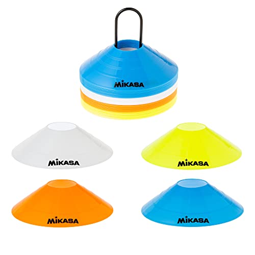 ミカサ(MIKASA) マーカーコーン 40枚セット オレンジ/ホワイト/イエロー/ブルー 各10枚 CO40-MINI