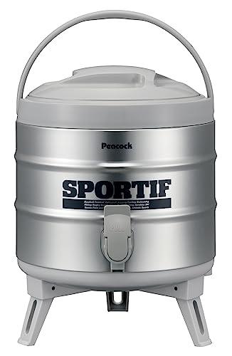 ピーコック魔法瓶工業(The-peacock) ピーコック ウォータージャグ 6.1L 日本製 保冷 保温 洗いやすい 広口 保冷力 軽量 抗菌 レバー式 キーパー 注ぎやすい 大容量 ジャグ ステンレス グレー INS-60K Hの通販は 6,804円