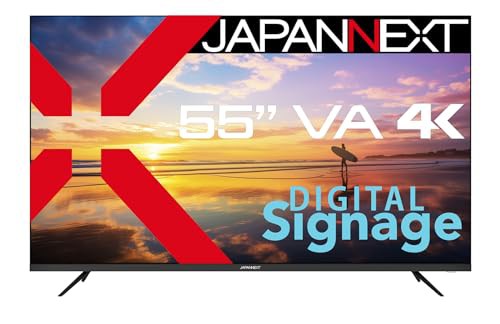 JAPANNEXT 55インチ VAパネル搭載 4K(3840x2160)解像度 大型液晶モニター JN-V55UHD-U HDMI HDR ビデオ/音声入力端子 オプティカル出力端