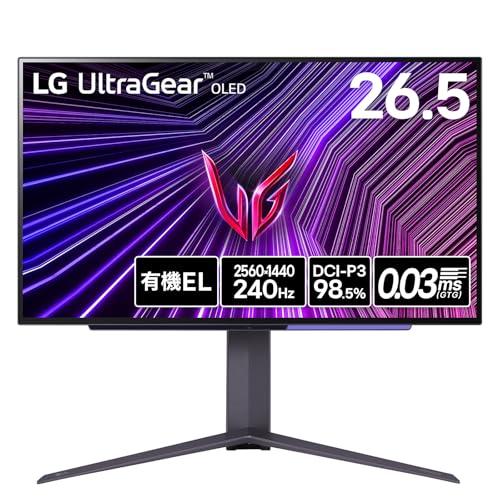 VGP2024 Summer ゲーミング大賞/金賞LG ゲーミング モニター UltraGear OLED 27GS95QE-B 26.5インチ/WQHD(2560×1440)@240Hz/有機EL/0.03ms(GTG)/Displayの通販は