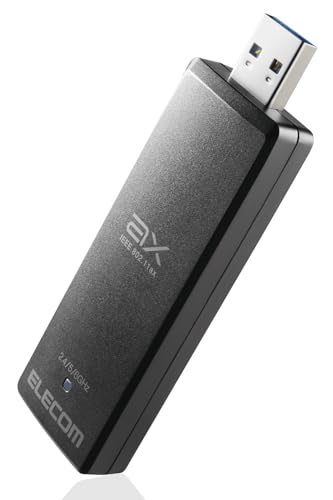エレコム 無線LANアダプタ Wi-Fi 6E 2402+2402+574 Mbps USB3.0 対応 WDC-XE2402TU3-Bの通販は 8,000円