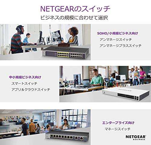 正規品 ネットギア NETGEAR スイッチングハブ 24ポート 1G (SFPx2) PoE+ (380W) 金属筐体 リミテッドライフタイムハードウェア クラウド