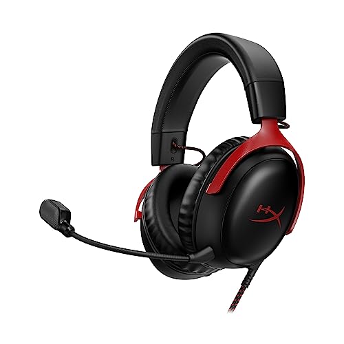 ハイパーエックス(HyperX) HyperX Cloud III ゲーミングヘッドセット DTS Headphone:X空間オーディオ 53mmドライバー搭載 Cloud IIの 快適性 ブラック-レッド PC、PS5、PS4、Xboの通販は