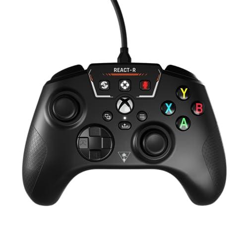 タートルビーチ(Turtle Beach) コントローラー 有線 USB Xbox Steam Windows PC 用 ゲームパッド 背面ボタン EQプリセット無 足音強化 ブラック 黒 React-R 国内正規品Xbox 公認の通販は