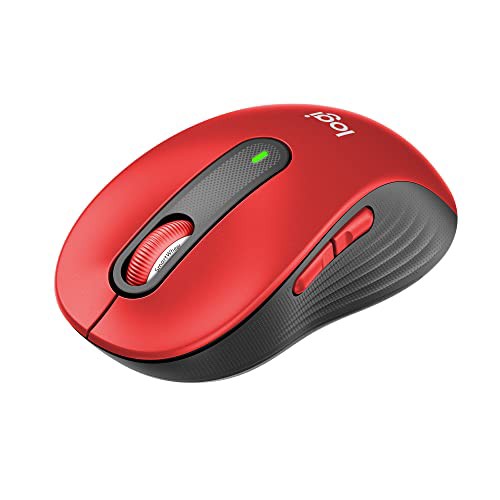 ロジクール Signature M650MRD ワイヤレスマウス 静音 レギュラー レッド ワイヤレス マウス 無線 Bluetooth Logi Bolt Unifying非対応 windows mac iPad Android Chrの通販は