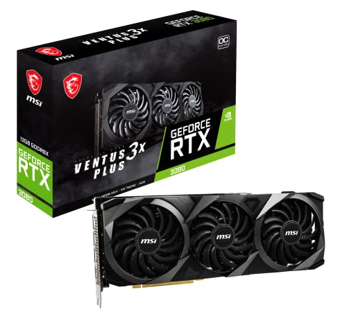 MSI GeForce RTX 3080 VENTUS 3X PLUS 12G OC LHR グラフィックスボード VD8008 ブラックの通販は