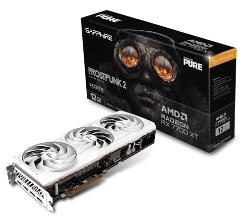 SAPPHIRE PURE AMD Radeon RX 7700 XT Frostpunk 2 Edition 12GB 2.5スロット厚 DP2.1/8K出力対応 グラフィックスカード Frostpunk 2 コ