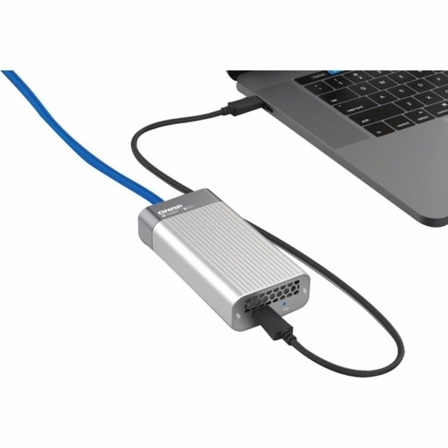 QNAP(キューナップ)QNA-T310G1T Windows/Mac PC/QNAP Thunderbolt 3 NAS 10GbE ネットワーク NBASE-T RJ-45 アダプター