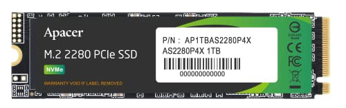 Apacer アペイサー SSD 1TB M.2 PCIe Gen3 x 4 NVMe 最大読込速度 2100MB/s 最大書込速度 1700MB/s AP1TBAS2280P4X-1の通販は