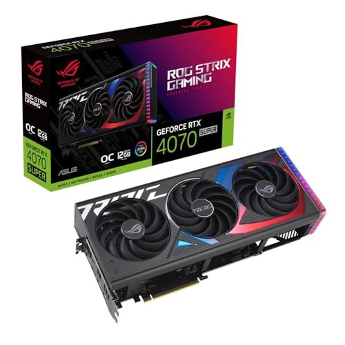 ASUS ROG Strix GeForce RTX 4070 SUPER 搭載 グラフィックボード 12GB GDDR6X OC Edition、DLSS 3 / ROG-STRIX-RTX4070S-O12G-GAMING 国