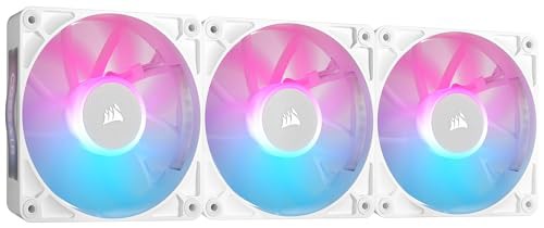 CORSAIR iCUE LINK RX120 RGB スターターキット 120mm PWM PCケースファン トリプルパック（iCUE LINKシステムハブ付属） ホワイト CO-9051022-WWの通販は