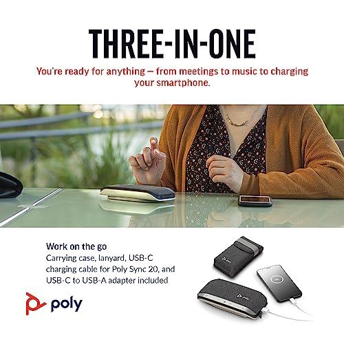 新品未使用品】Poly Sync 20 ポータブル スマート スピーカー Poly