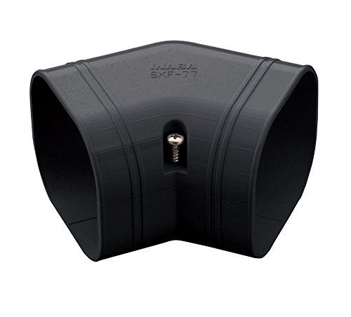 因幡電工 配管化粧カバー スリムコーナー平面45° 平面45°曲り ブラック SKF-100-Kの通販は