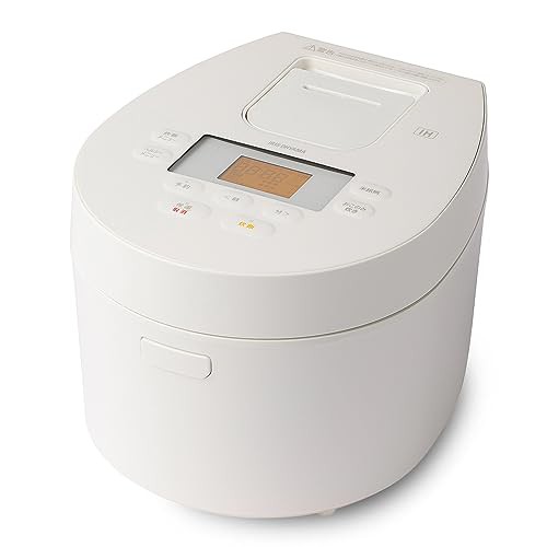 低温調理可能 アイリスオーヤマ 炊飯器 5.5合 IH式 一人暮らし デザインタイプ 50銘柄炊き分け機能 極厚火釜 ヘルシーメニュー 低温調理機能 パン・ケーキ機能 ホワイト RC-IL50-W おしゃれ かわいいの通販は