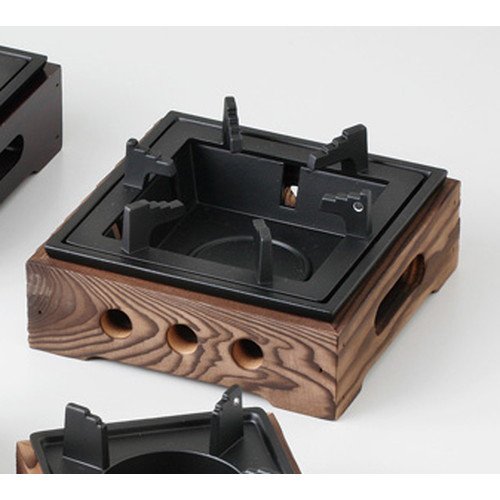 民芸こんろ 焼杉(大) [ 16.2 x 16.2 x 8.2cm 560g ]  コンロ   料亭 旅館 和食器 飲食店 業務用 の通販は 8,500円