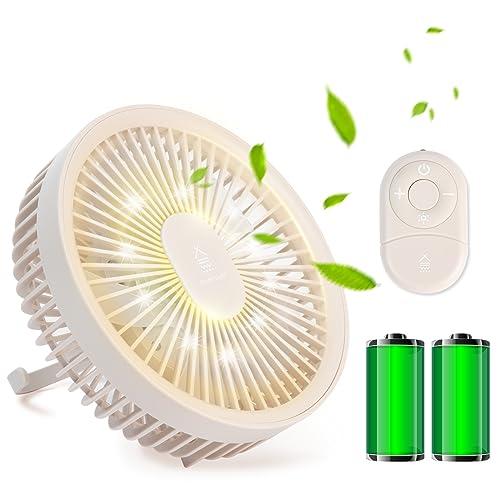 サーキュレーター 壁掛け扇風機 dcモーター 2024新登場 ＆ 4000mAh USB充電 ライト付き 大風量 キャンプファン 4段階風量調節 キャンプライトサーキュレーター 吊り下げ 壁掛け 扇風機 低騒音 小型 ミニ 扇風機 テントの通販は 5,152円