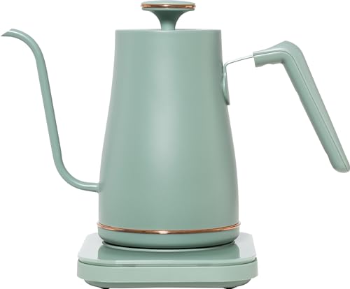 [山善] 電気ケトル 電気ポット 0.8L 一人暮らし 二人暮らし (消費電力 1200W / 温度調節/保温機能/空焚き防止機能) セラドン グリーン  EGL-C1281(CE)の通販は 12,600円