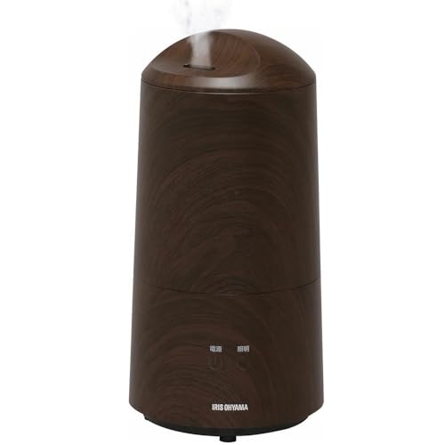 アイリスオーヤマ 加湿器 超音波式 加湿量 280ml タンク容量 3L 7.5畳 11時間連続加湿 タッチセンサー LEDライト 小型 卓上 デスク用 抗菌ビーズ UHM-280BM-T 木目ブラウンの通販は