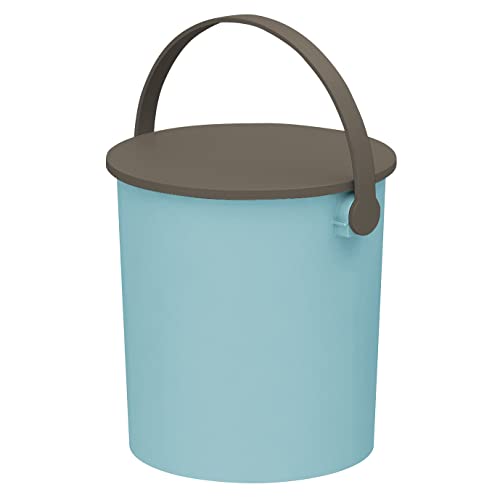 JEJアステージ 座れるバケツ フェルマー カラー ブルー/ブラウン 15L 日本製 インテリア雑貨 おもちゃ収納 アウトドア 防災収納 耐荷重150kg 幅31×奥行30.5×高さ30.10cm Mサイズ15Lの通販は