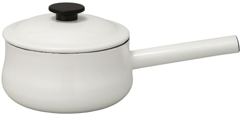 野田琺瑯(Nodahoro) ソースパン 18cm ホーロー ガス火/IH対応 片手鍋 日本製 ルーク LK-18Nの通販は 7,140円