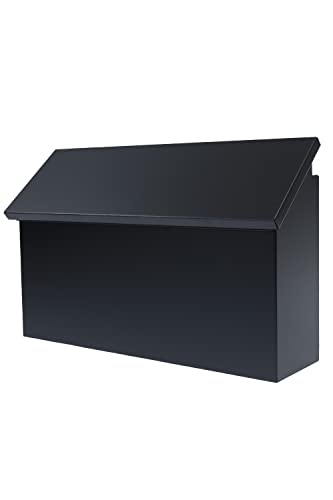 カバポスト ポスト郵便受け ポスト 鍵付き 大型 郵便ポスト 壁掛 黒の通販は 11,700円