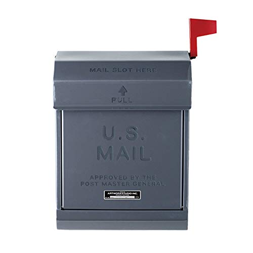 U.S. Mail box 郵便ポスト アートワークスタジオ レッド 文字有り