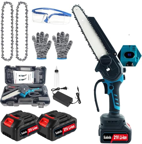 チェーンソー 充電式 8インチ 自動給油 ブラシレスモーター ポータブル