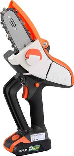 工進(KOSHIN) 18V 2.0Ah 充電式 ハンディ チェーンソー SHC-180 バッテリー・充電器付 枝切り 剪定 軽量 コンパクト 小型