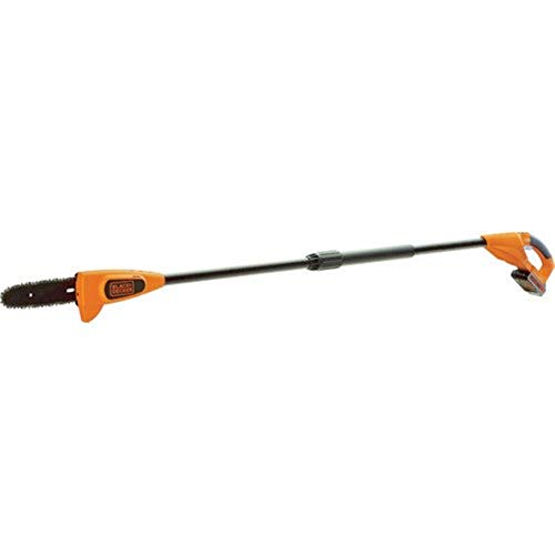 ブラックアンドデッカー(BLACK+DECKER) コードレス 高枝ポールチェーンソー 延長ポール 最大3m ガーデン ガーデニング 農業 園芸用機器 18V 2.0Ah 保護メガネ、収納バッグ、エクステンションポール、六角レンチ、バッテの通販は 26,100円