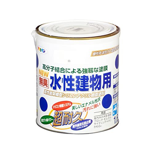アサヒペン NEW水性建物用 白1.6L