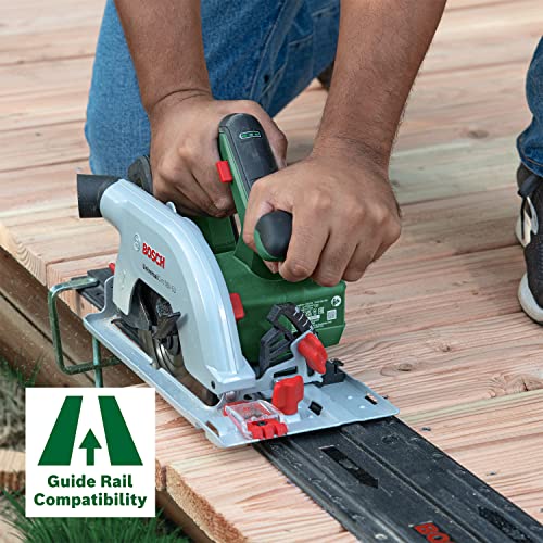 ボッシュ(BOSCH) 18V コードレスマルノコ (本体のみ、バッテリー・充電器別売り・平行ガイド・吸じんアダプター・のこ刃（160mm 刃数24本）付き) UCL18V-53Hの通販は