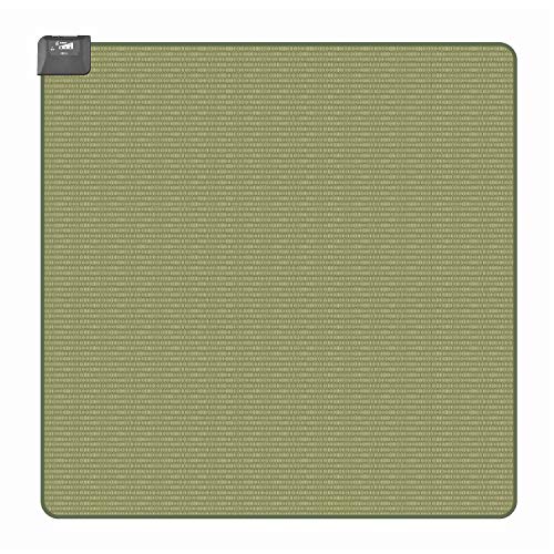 広電(KODEN) ホットカーペット 1畳 正方形 125×125cm 防水 グリーン 畳柄 省エネ スライド温度調節 収納上手 CWC1013-TGY