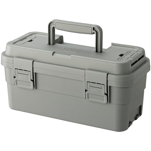 リス(RISU) 収納ボックス トランクカーゴ スタックカーゴ 約6L グレー 日本製 S-6 ツールボックス 屋外収納 キャンプ 防水 GHON189の通販は