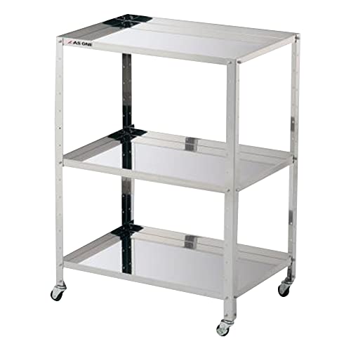 アズワン 枠付きステンレスワゴン枠付きラージ3段 /3-1556-04の通販は