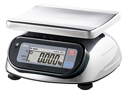 A&D 防塵・防水デジタルはかり SL-10KWP ≪ひょう量:10kg 最小表示:0.005kg 皿寸法:232(W)*192(D)mm≫