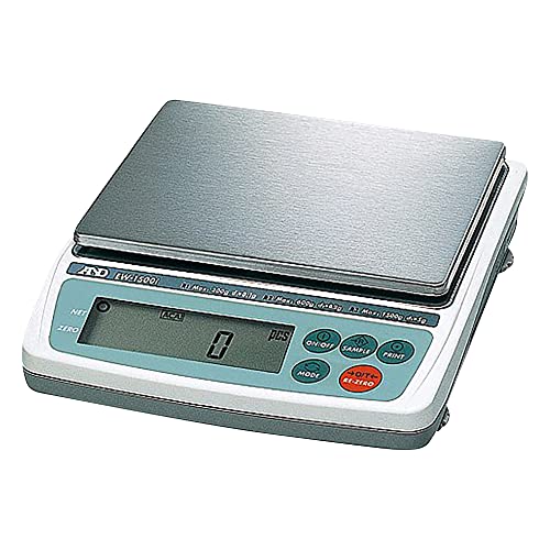 A&D トリプルレンジ パーソナル天びん EW-1500i ≪ひょう量:1500g 最小表示:0.5g 皿寸法:170(W)*133(D)mm 検定無≫