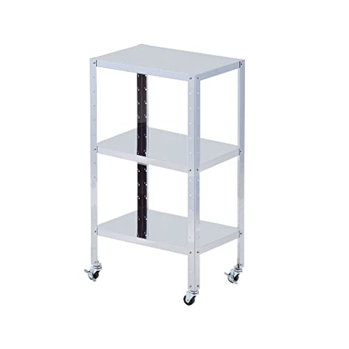 アズワン ステンレスワゴン(組立式) レギュラー3段 /8-4771-02