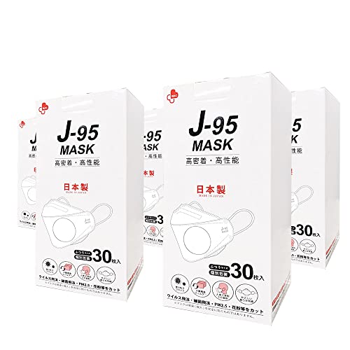 J-95【SET売り】5箱10箱【日本製 JIS規格】正規品 【医療用マスク クラス適合】 MAID IN JAPAN 日本製 カジュアル スーツに似合う4層 3D立体 不織布マスク JN95MASKの新型