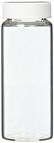 日電理化硝子(NEG) ねじ口瓶 無色 SV-150 メラミン白キャップ ソフトロンパッキン付 20本 250715