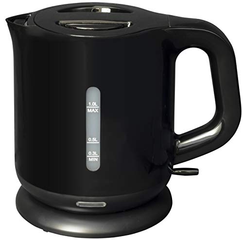 [山善] 電気ケトル 1.0L 沸騰自動OFF機能付き ワンタッチ操作 ブラック DKE-100(B)の通販は 5,800円