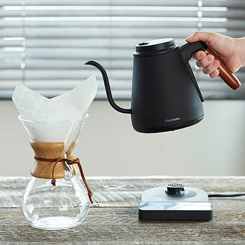 ビタントニオ 電気ケトル 0.8L ブラックVitantonio 温調ドリップケトル ACTY （アクティ） VEK-20-K