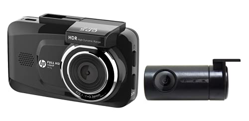 ヒューレットパッカード (hp) 前後2カメラ 前方200万画素 後方100万画素ドライブレコーダー f410gkit HDR/WDR/FullHD GPS & Gセンサー搭載 & 駐車監視機能付運転者アシスト機能 安全運転支援機能の通販は 14,800円