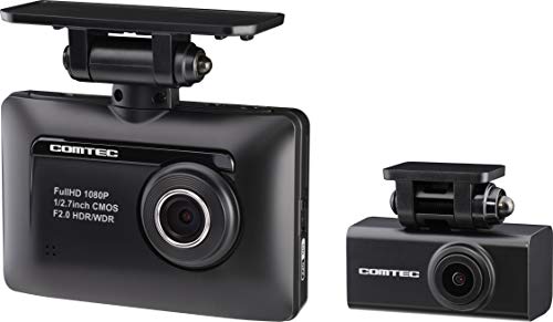 コムテック 前後2カメラ ドライブレコーダー ZDR-015 前後200万画素 Full HD ノイズ対策済 夜間画像補正 LED信号対応 専用microSD(16GB)付 Gセンサー GPS 高速起動 駐車監視/安全運転支援機能付 CO