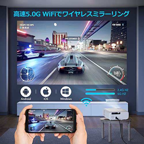 WiMiUS W6プロジェクター 15000lm 4K対応 5GWiFi Bluetooth5.1