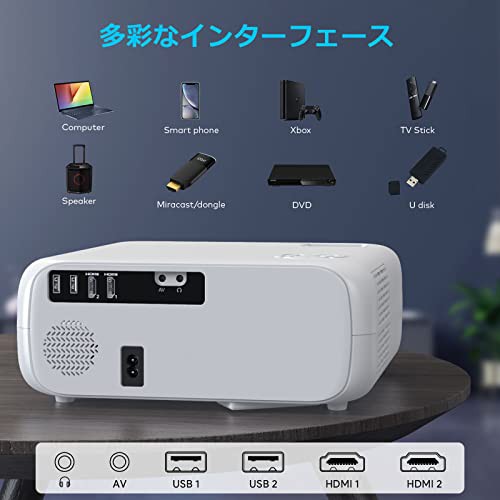 WiMiUS W6プロジェクター 15000lm 4K対応 5GWiFi Bluetooth5.1