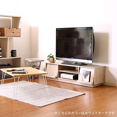 不二貿易 テレビ台 ローボード 42型対応 幅119cm ブラウン